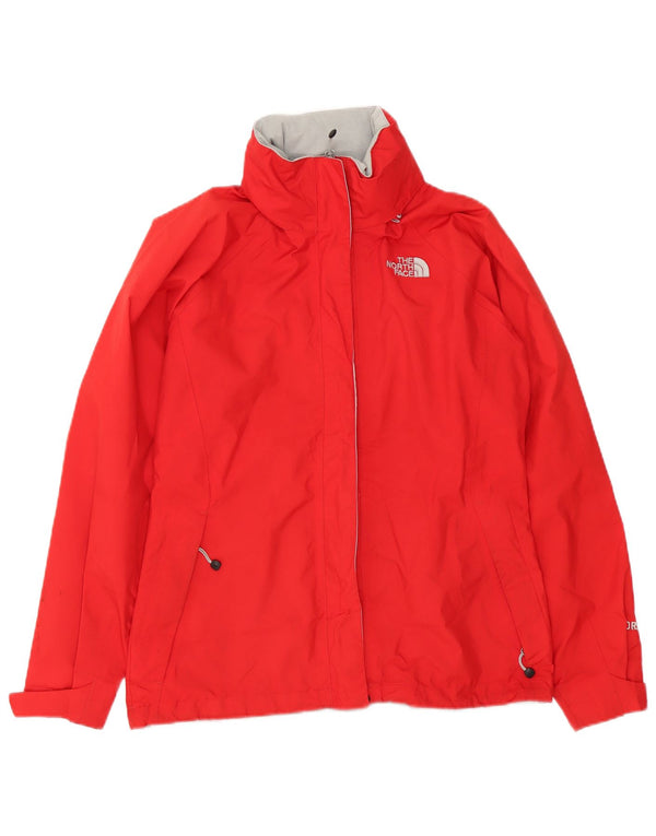 The North Face Womens Hooded Oversized Rain Jacket UK 10 Small Red