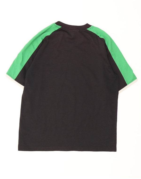 Nike Mens T-Shirt Top UK 42/44 Large Black Colourblock