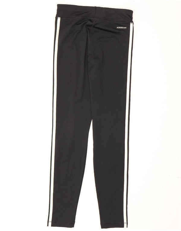 Adidas Girls Aeroready Leggings 13-14 Years Black Polyester