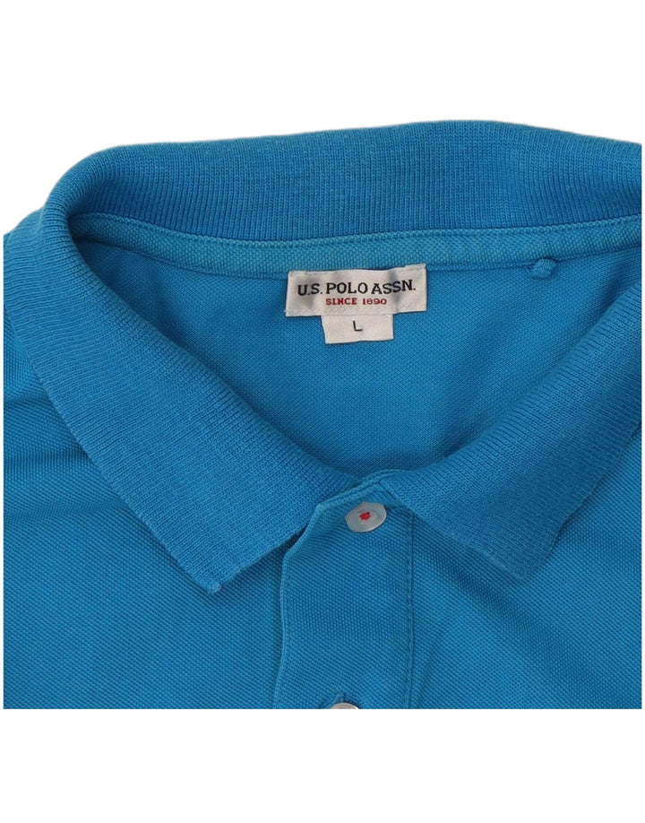 U.S. POLO ASSN. Mens Polo Shirt Large Blue