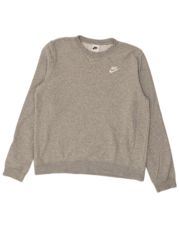 NIKE Mens Sweatshirt Jumper Small Grey Cotton