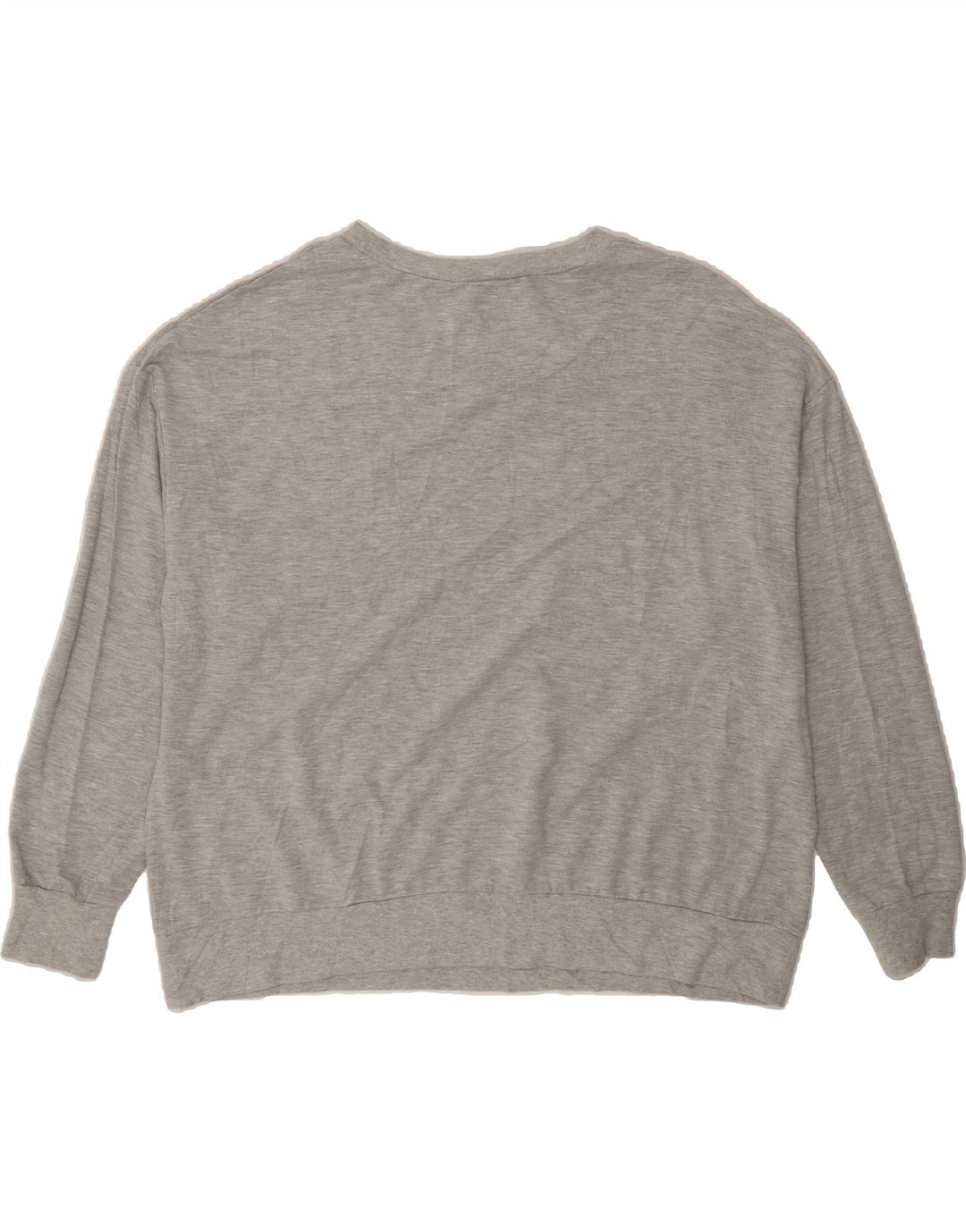 REEBOK Womens Oversized Sweatshirt Jumper UK 18 XL Grey Polyester Vintage Reebok and Second-Hand Reebok from Messina Hembry 