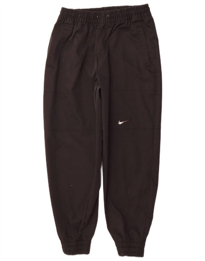 NIKE Mens Grant Fit Tracksuit Trousers Joggers Large Black Polyester
