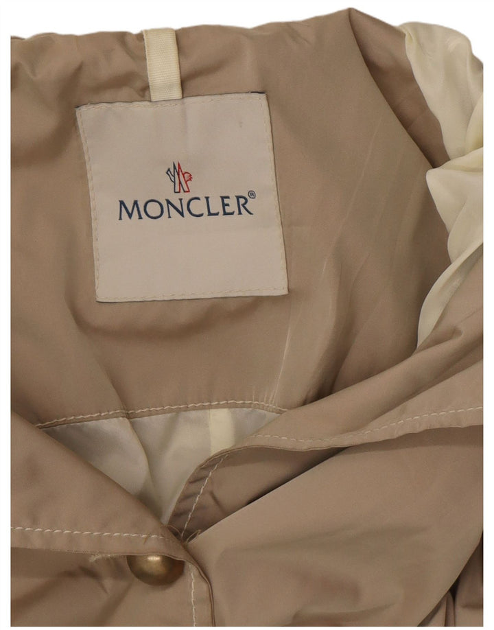 MONCLER Girls Trench Coat 13-14 Years Beige Polyester Classic