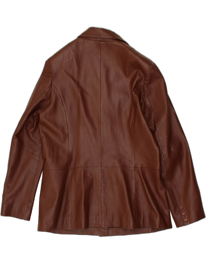 SASHA Womens Leather Jacket UK 16 Large  Brown Leather Vintage Sasha and Second-Hand Sasha from Messina Hembry 