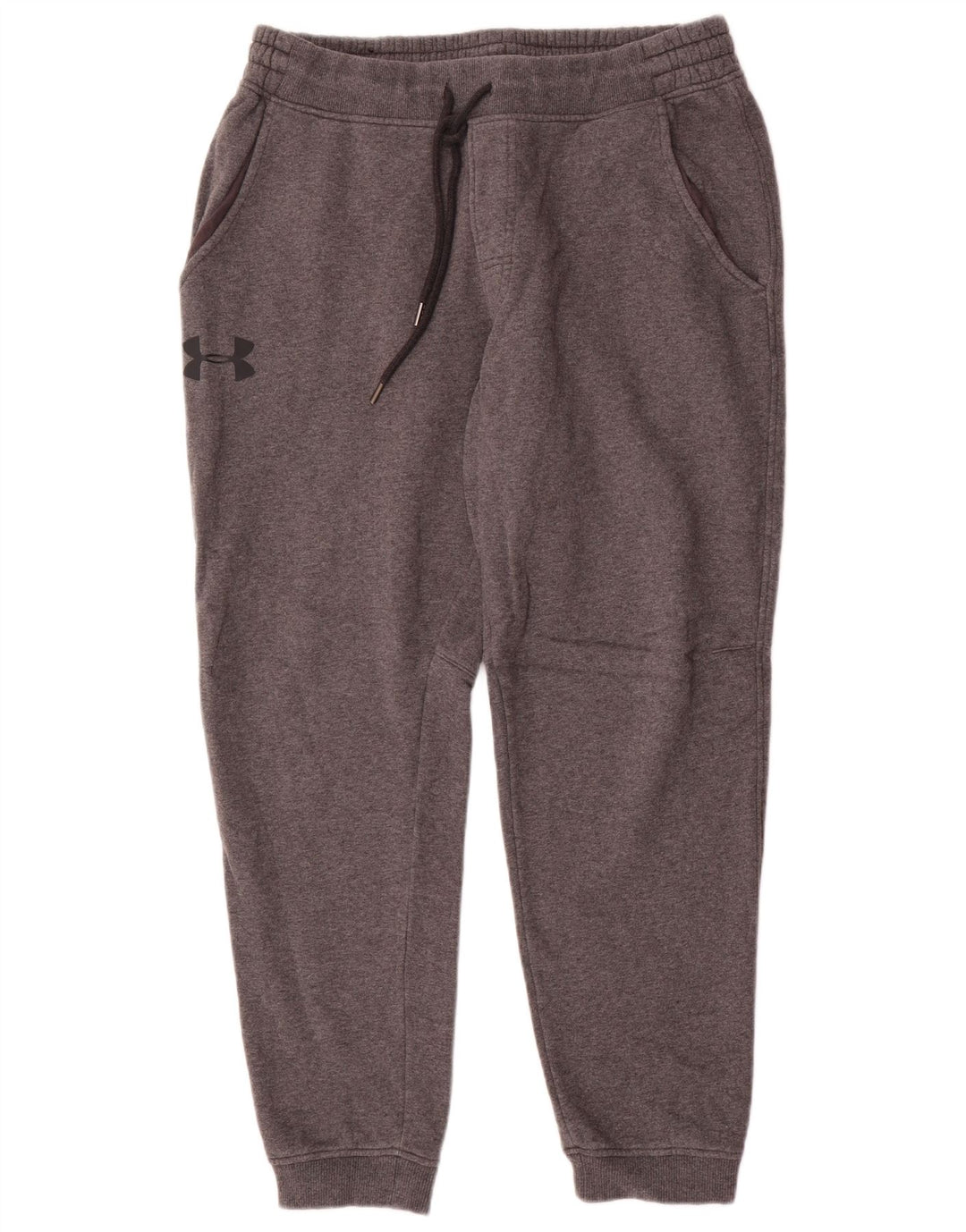 Under Armour Mens Fitted Tracksuit Trousers Joggers XL Grey Cotton