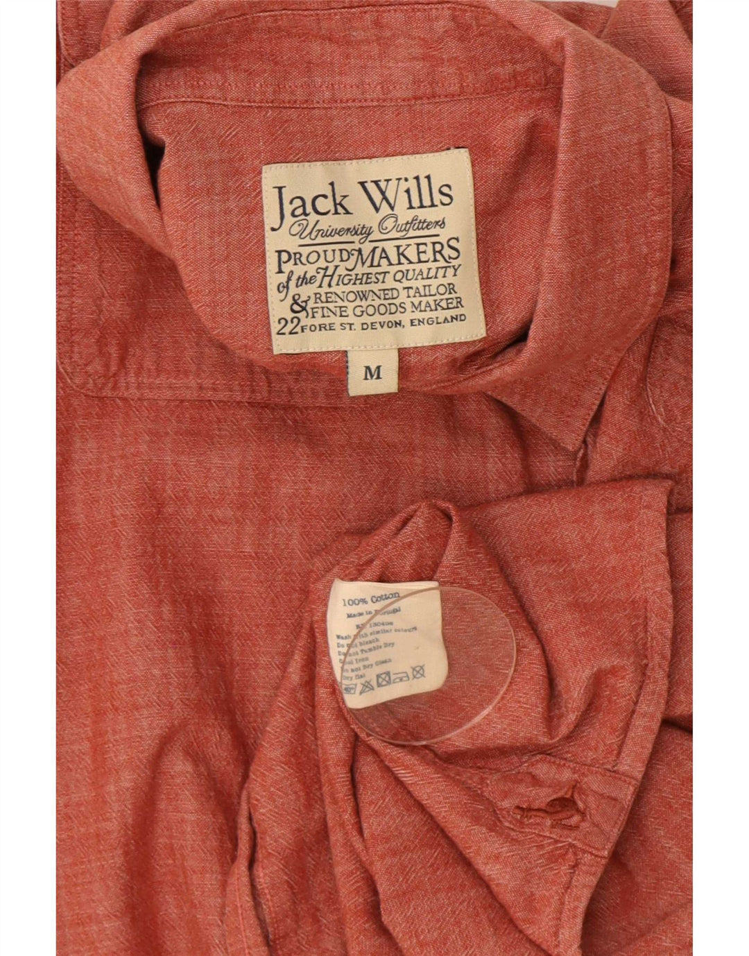 Jack Wills Mens Shirt Medium Red Cotton
