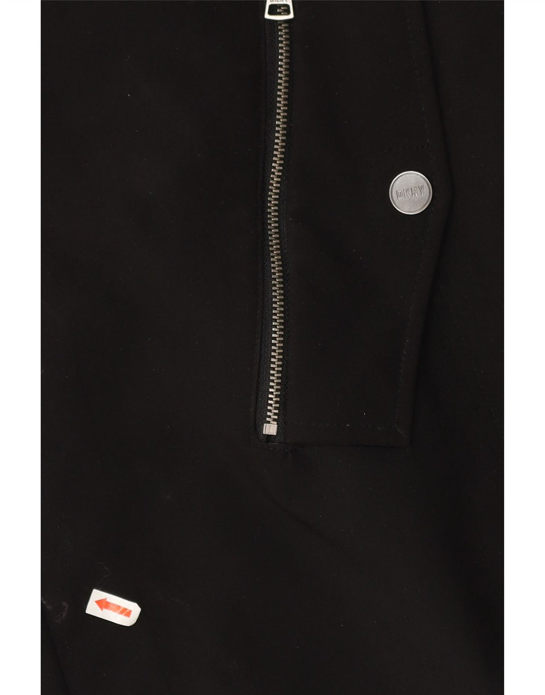 Dkny Womens Hooded Parka Jacket UK 18 XL Black Polyester