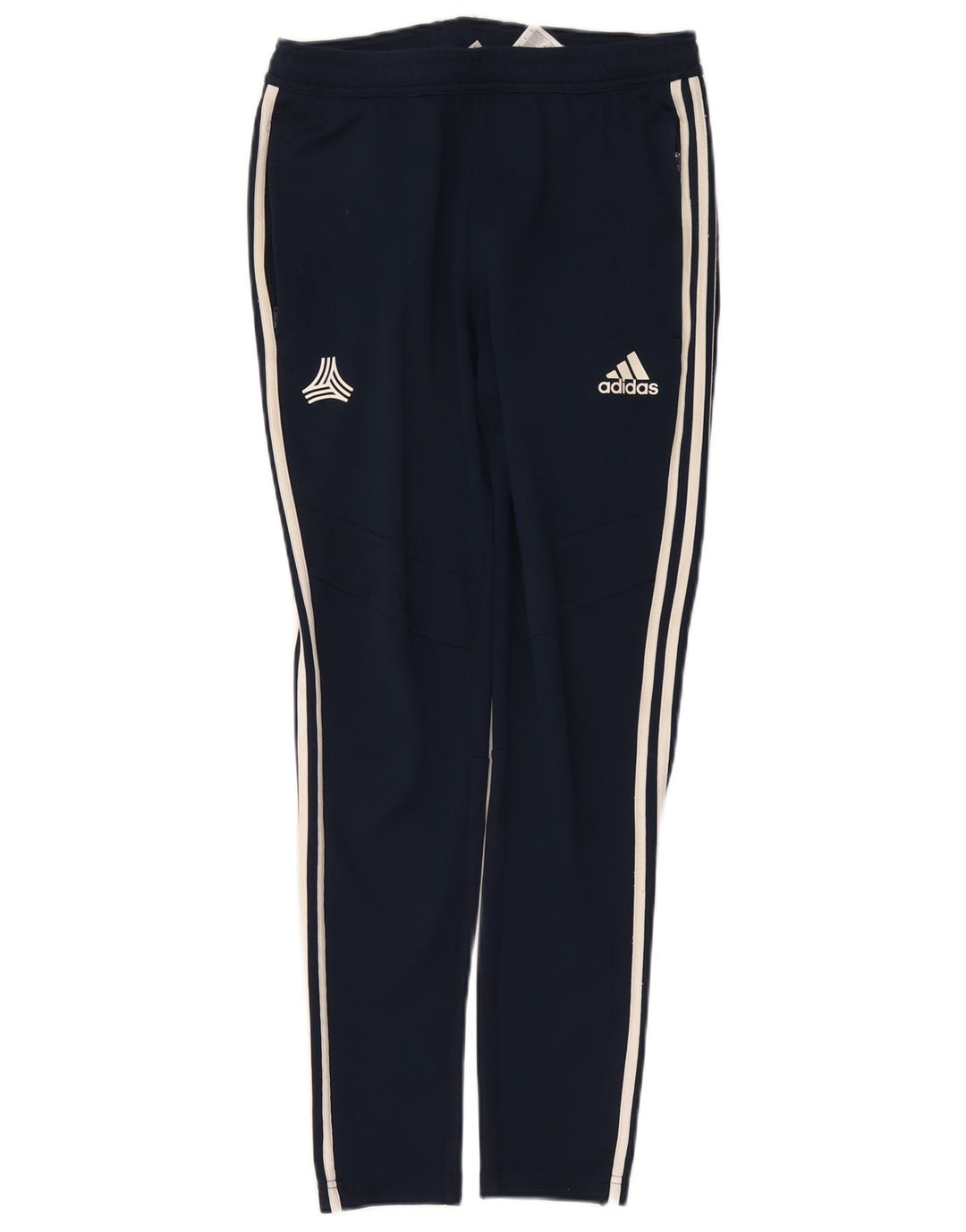 ADIDAS Mens Graphic Tracksuit Trousers Small  Navy Blue Polyester