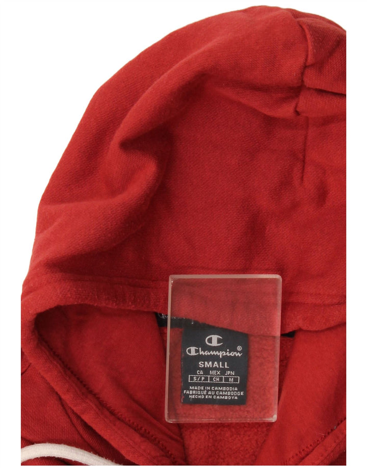 Champion Mens Graphic Hoodie Jumper Small Red