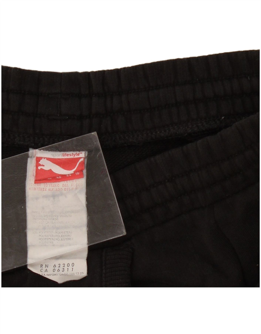 PUMA Womens Tracksuit Trousers Joggers UK 16 Large Black Cotton