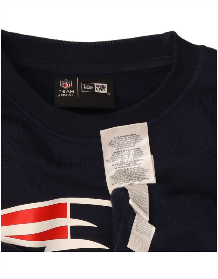 New Era Mens New England Patriots Sweatshirt Jumper Medium Navy Blue