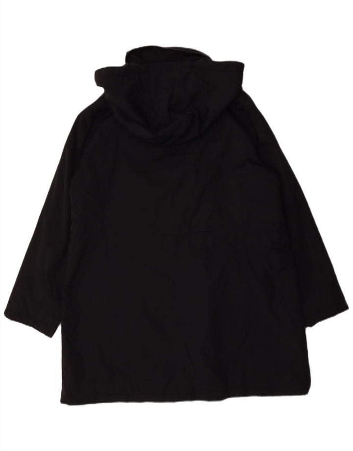 Marks & Spencer Womens Hooded Oversized Parka Jacket UK 16 Large Black