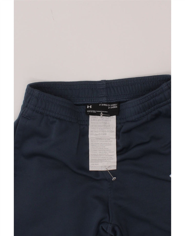 Under Armour Boys Tracksuit Trousers Joggers 2-3 Years  Navy Blue Polyester