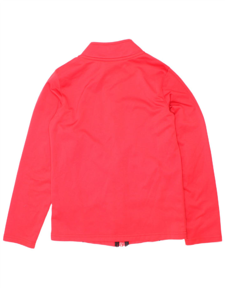 Under Armour Boys Tracksuit Top Jacket 6-7 Years Red Polyester