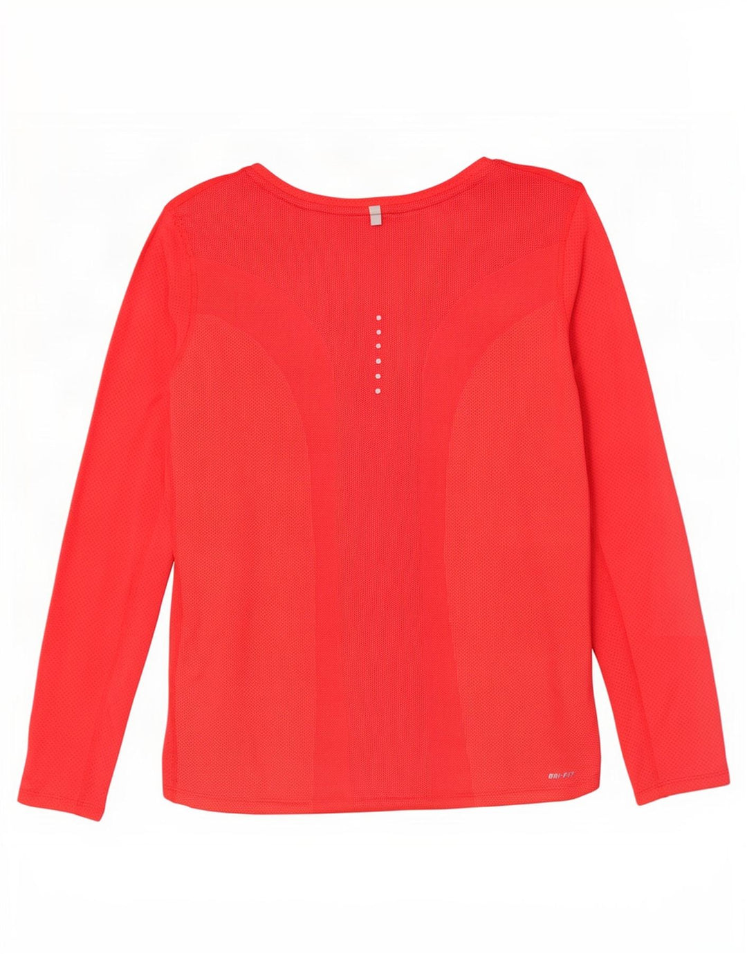 Nike Womens Dri Fit Top Long Sleeve UK 16 Large Red