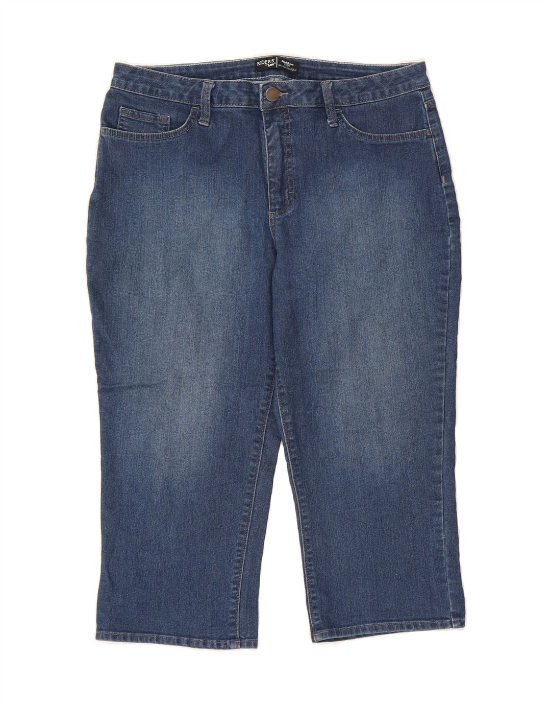 LEE Womens Riders Mid Rise Capri Jeans W36 L19 Blue Vintage Lee and Second-Hand Lee from Messina Hembry 