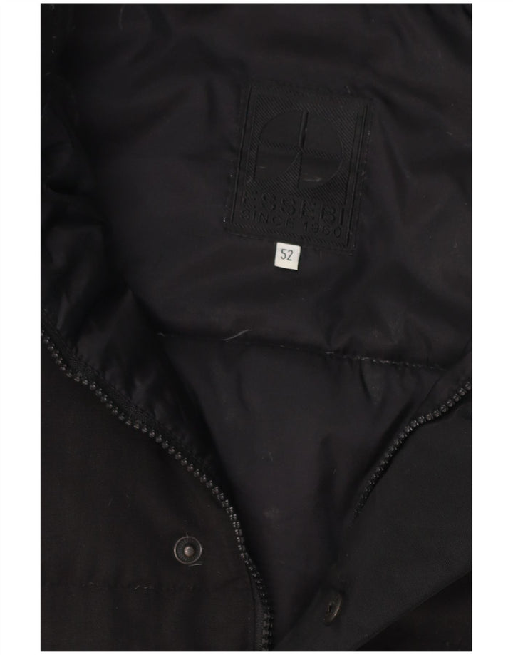 ESSEBI Mens Padded Jacket IT 52 XL Black Polyester