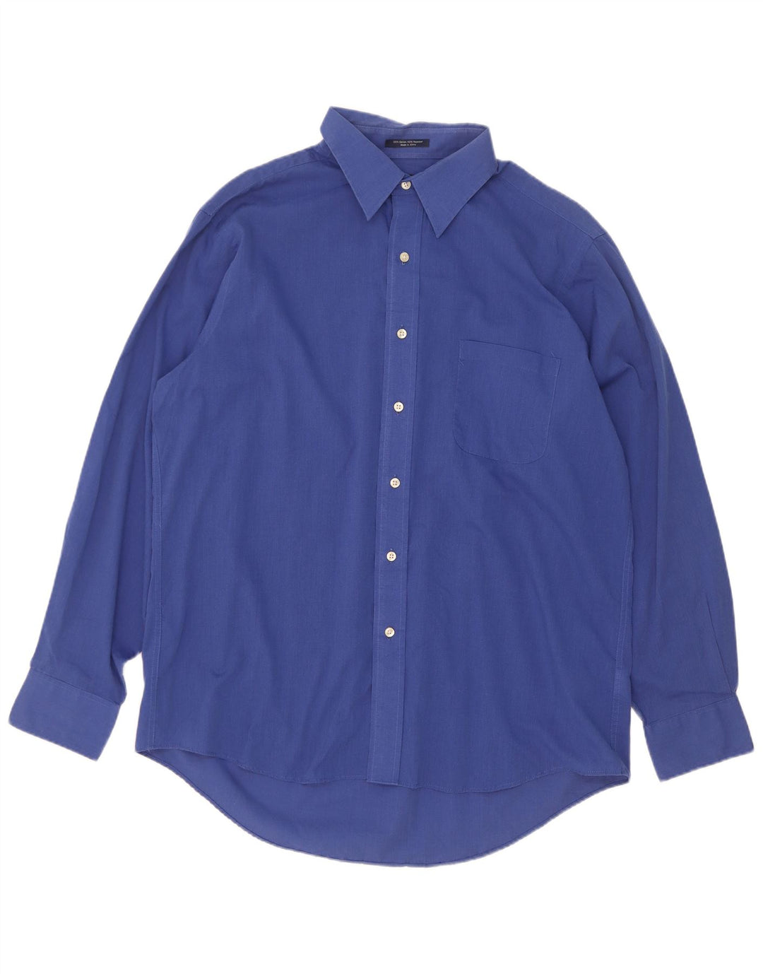 Chaps Mens Shirt Size 16 1/2 Large Blue Cotton