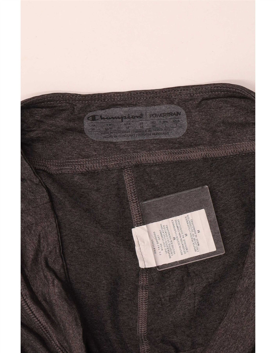 Champion Womens Capri Leggings UK 12 Medium Grey Polyester