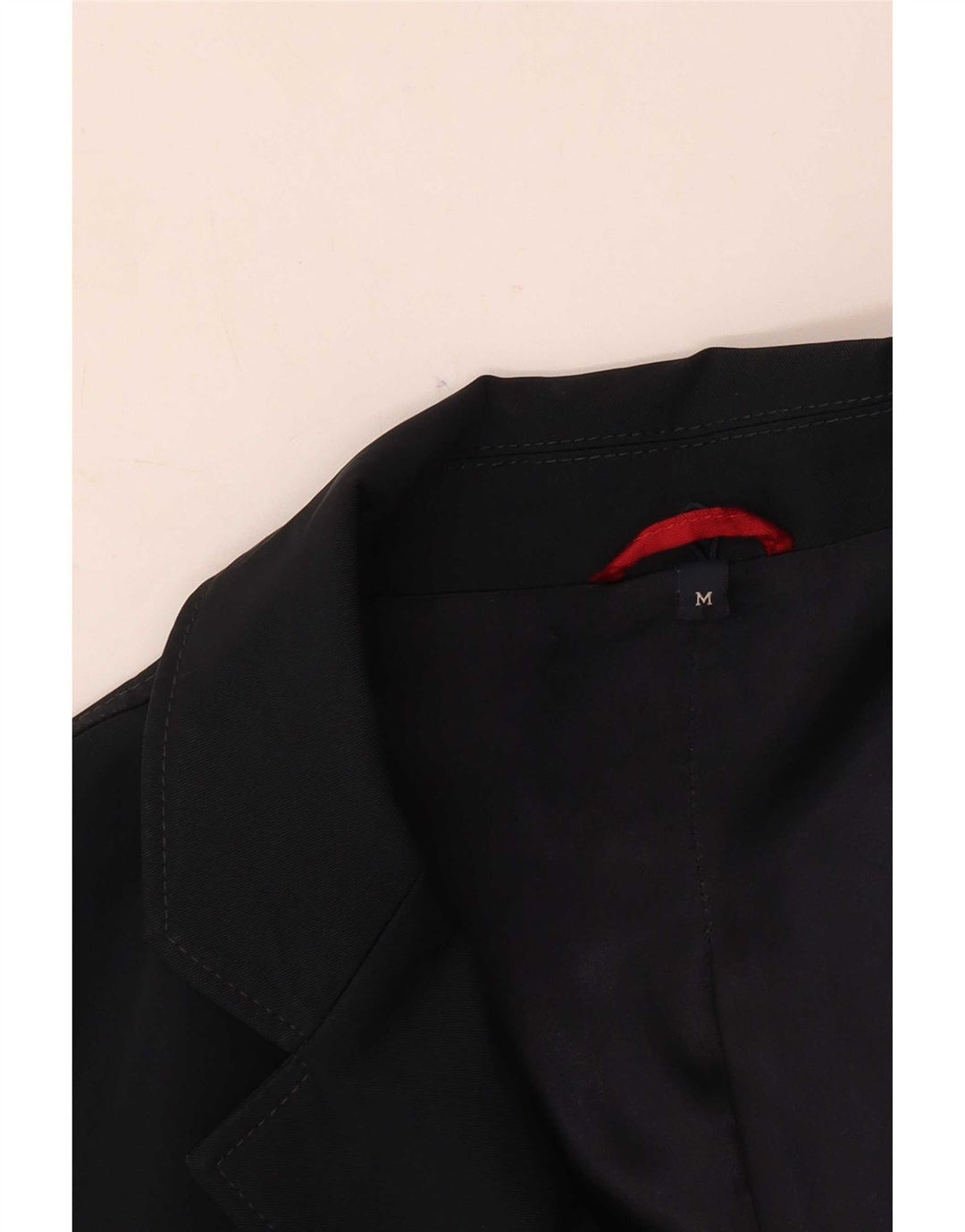 Fay Mens Overcoat UK 38 Medium Navy Blue Polyester Classic