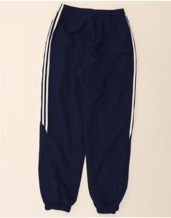 ADIDAS Mens Tracksuit Trousers Joggers Large Navy Blue Polyester