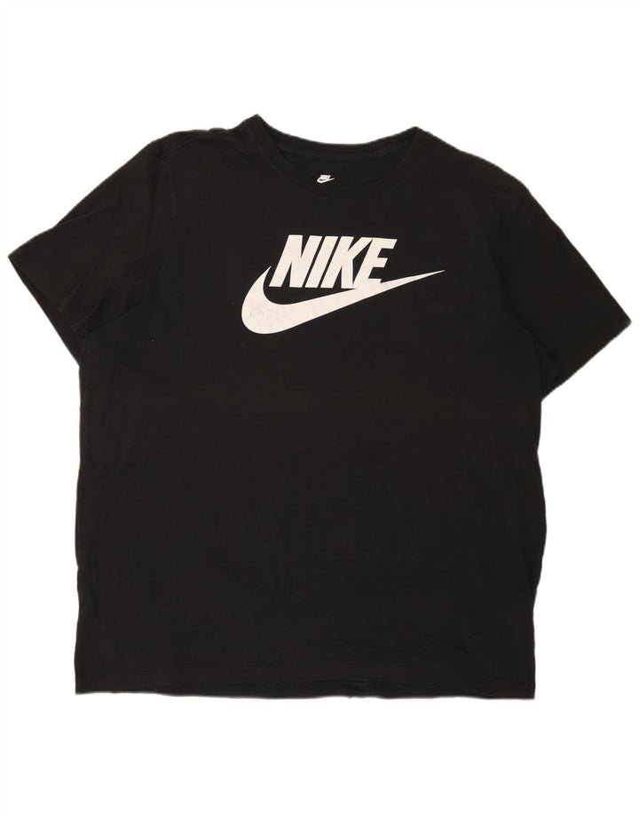 Nike Mens Graphic T-Shirt Top XL Black Cotton