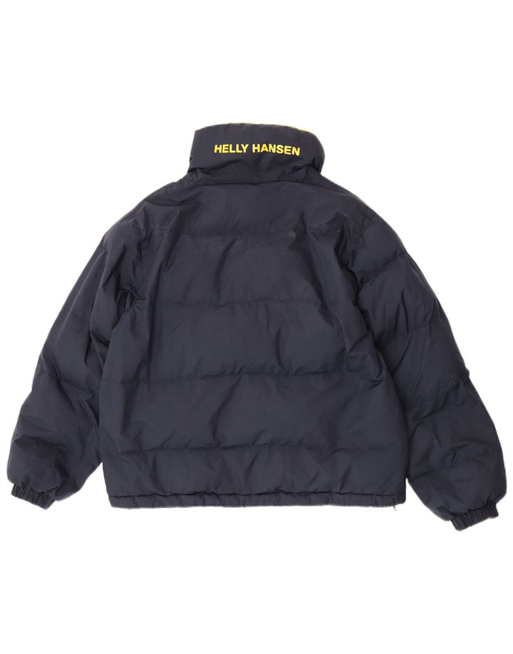 Helly Hansen Mens Graphic Reversible Padded Jacket UK 36 Small Yellow