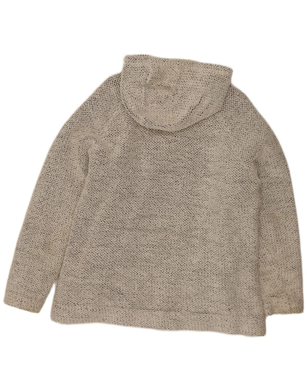 WEIRD FISH Womens Zip Hoodie Sweater UK 18 XL Grey Cotton