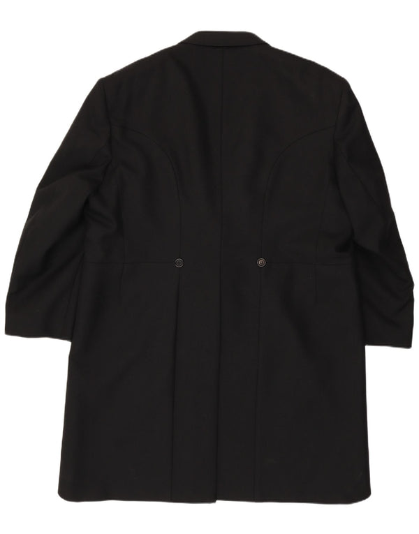 Torre Mens Tailcoat Blazer Jacket UK 50 5XL Black Wool