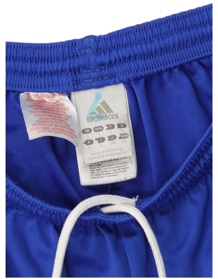 ADIDAS Mens Climalite Sport Shorts Large  Blue Polyester