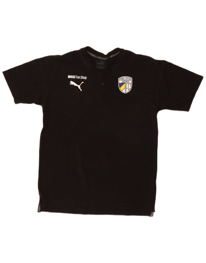 PUMA Mens Graphic T-Shirt Top Medium Black Cotton