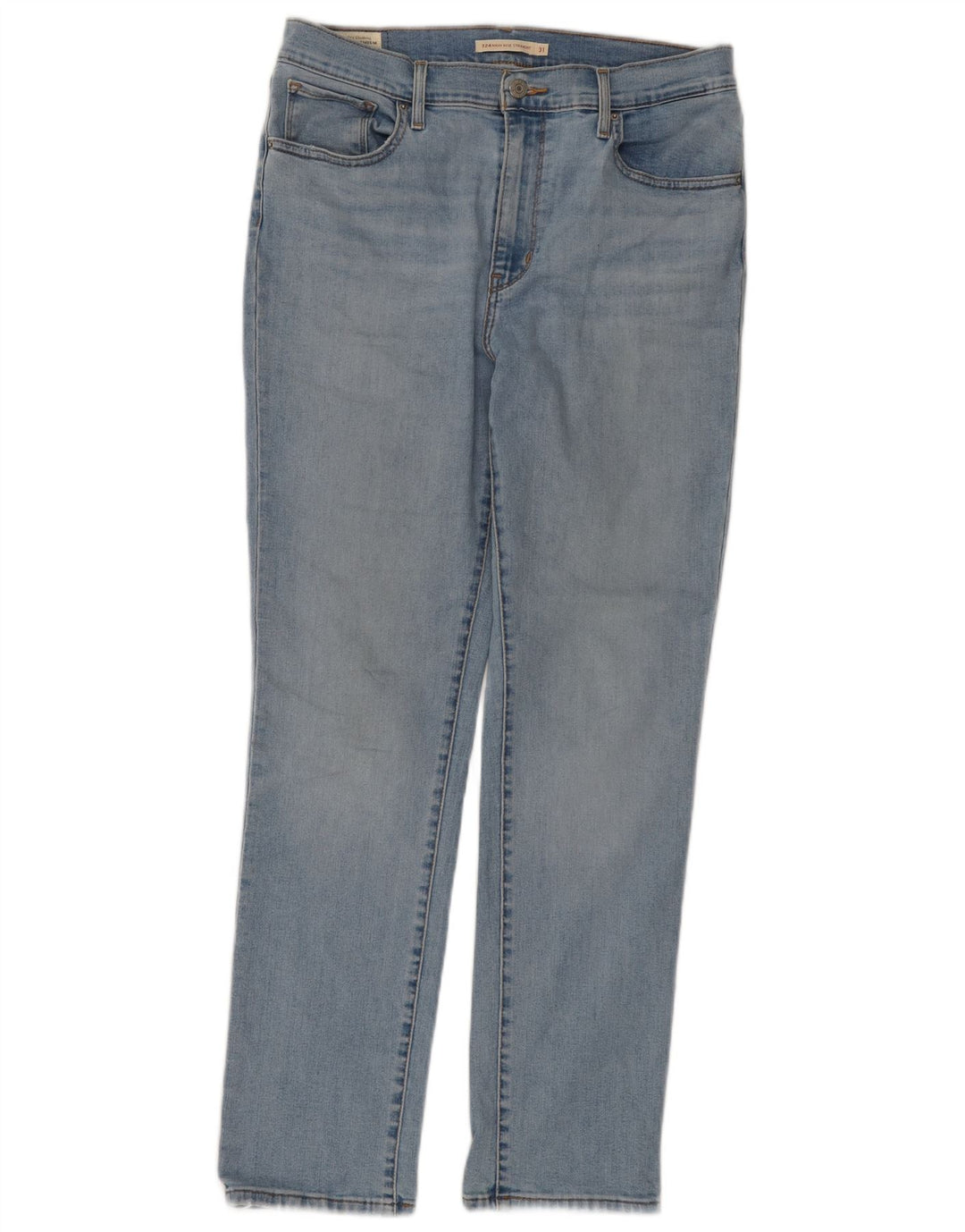 LEVI'S Womens 724 High Rise Straight Jeans W31 L30 Blue Cotton