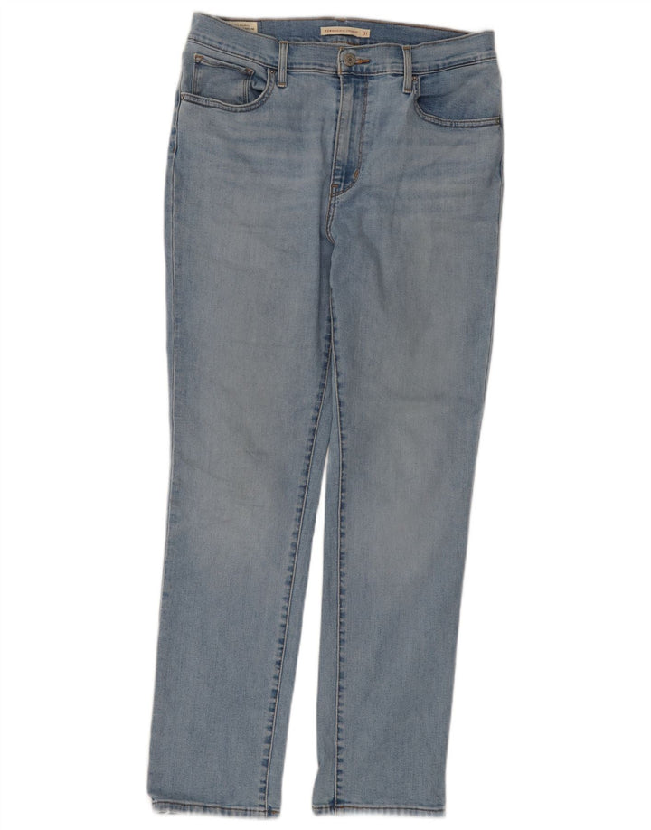 LEVI'S Womens 724 High Rise Straight Jeans W31 L30 Blue Cotton