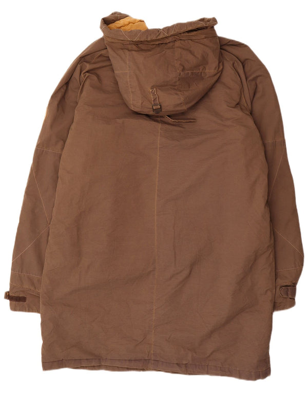Murphy & Nye Mens Hooded Windbreaker Coat UK 44 2XL Brown Polyester