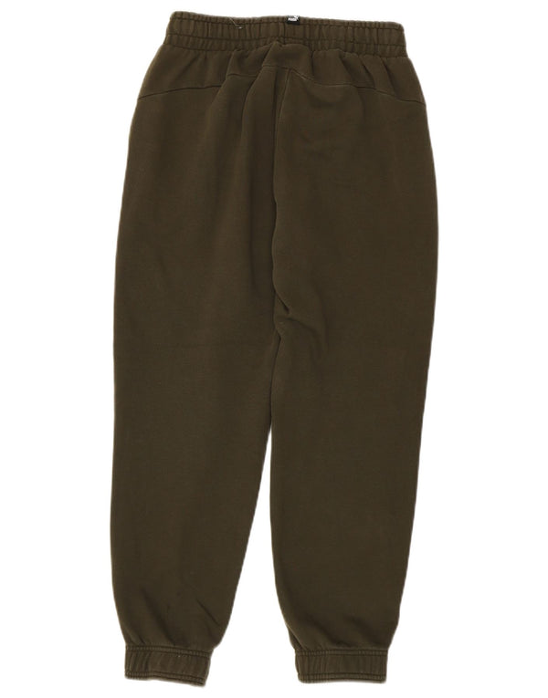 PUMA Boys Tracksuit Trousers Joggers 13-14 Years  Khaki Cotton
