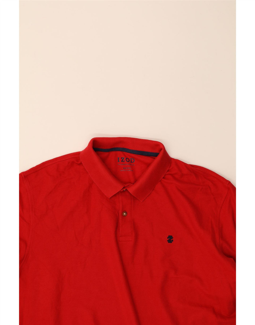 IZOD Mens Polo Shirt 2XL Red Cotton Vintage Izod and Second-Hand Izod from Messina Hembry 