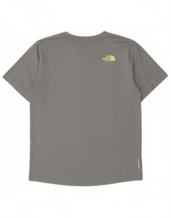 The North Face Boys T-Shirt Top 9-10 Years Medium Grey Polyester
