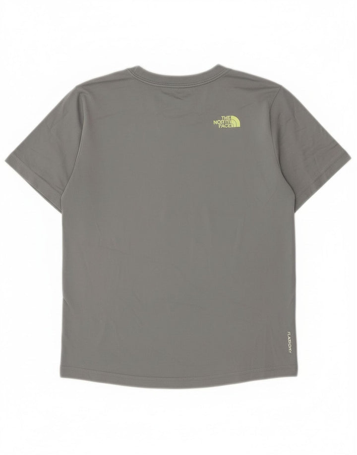 The North Face Boys T-Shirt Top 9-10 Years Medium Grey Polyester