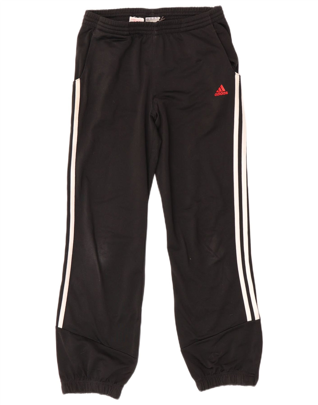 Adidas Boys Tracksuit Trousers Joggers 11-12 Years  Black Polyester