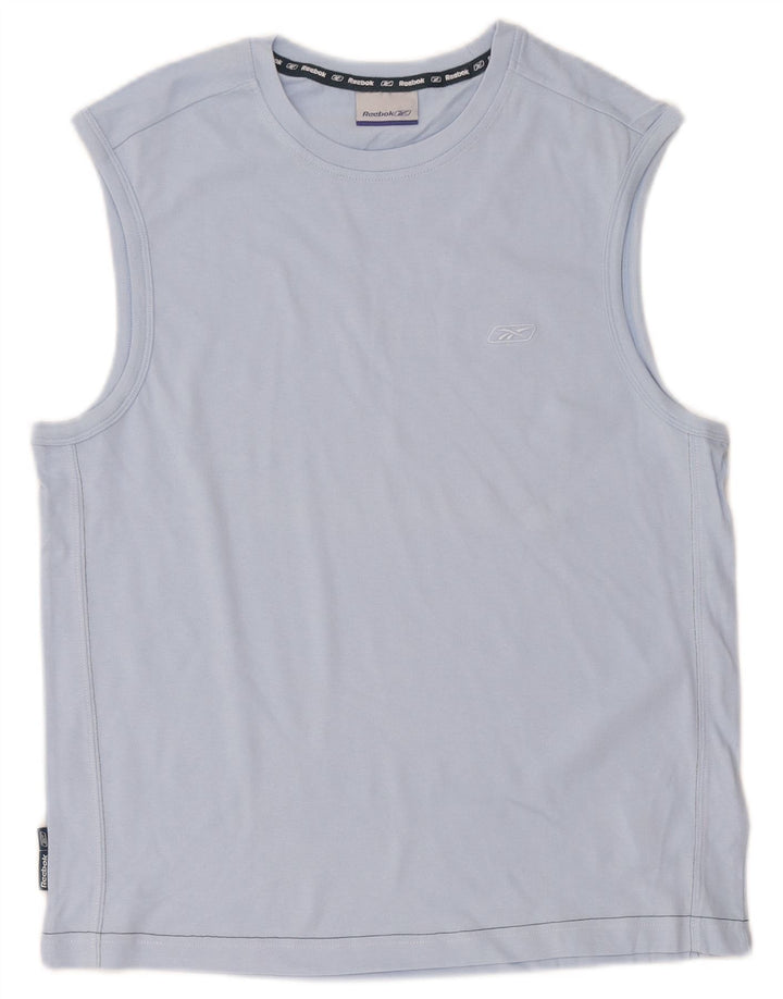 Reebok Mens Vest Top Medium Blue Cotton