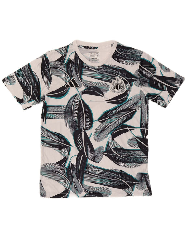 Adidas Mens Newcastle United Slim Fit Graphic T-Shirt Top Small White