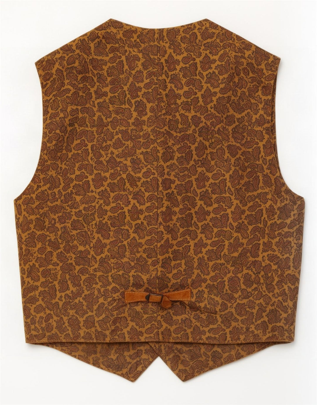 Vintage Mens Suede Waistcoat Medium Brown