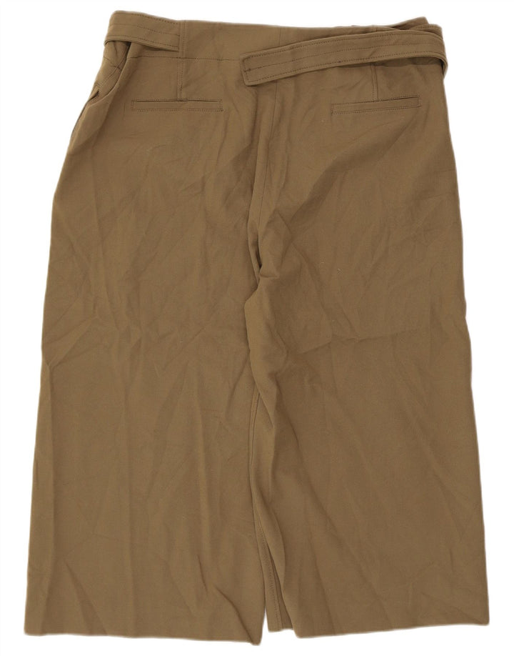 Zara Womens Capri Trousers 2XL W36 L20 Khaki Polyester