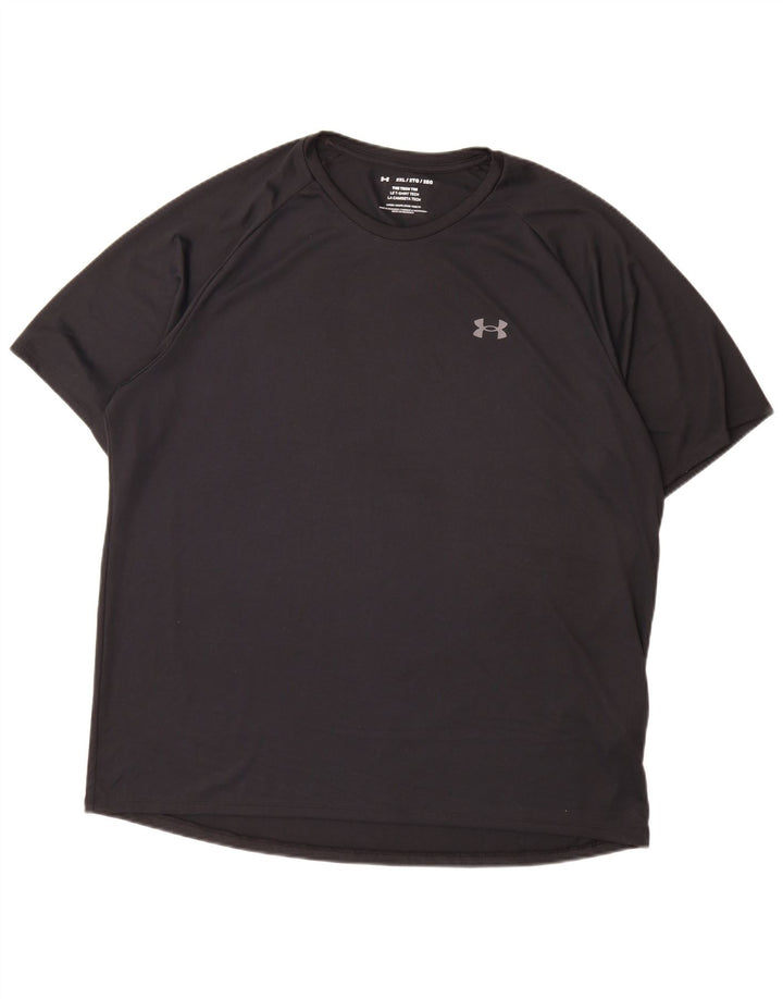 Under Armour Mens T-Shirt Top 2XL Black Polyester