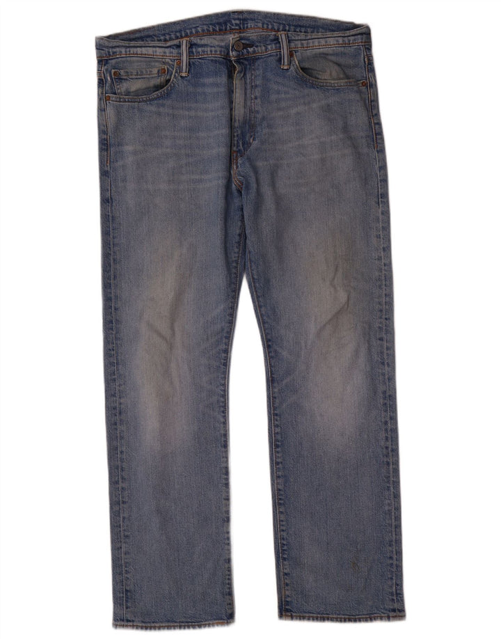 Levi's Mens 504 Straight Jeans W36 L30 Blue Cotton