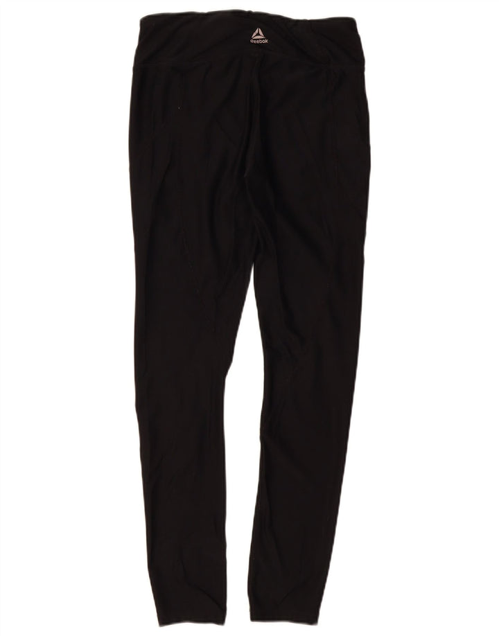 REEBOK Womens Leggings UK 10 Small Black
