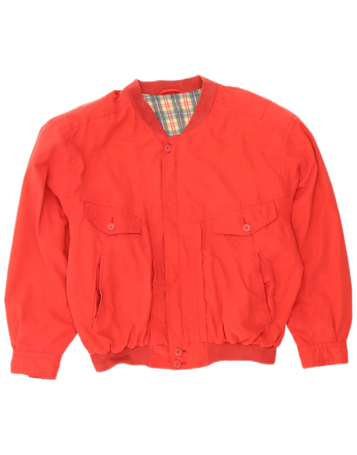 Vintage Mens Bomber Jacket UK 40 Large Red