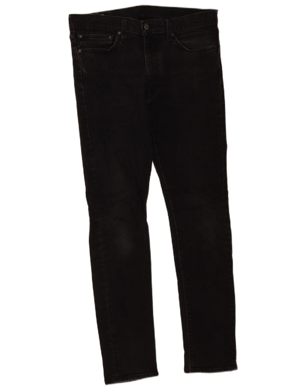 Levi's Mens 510 Skinny Jeans W34 L31 Black Cotton