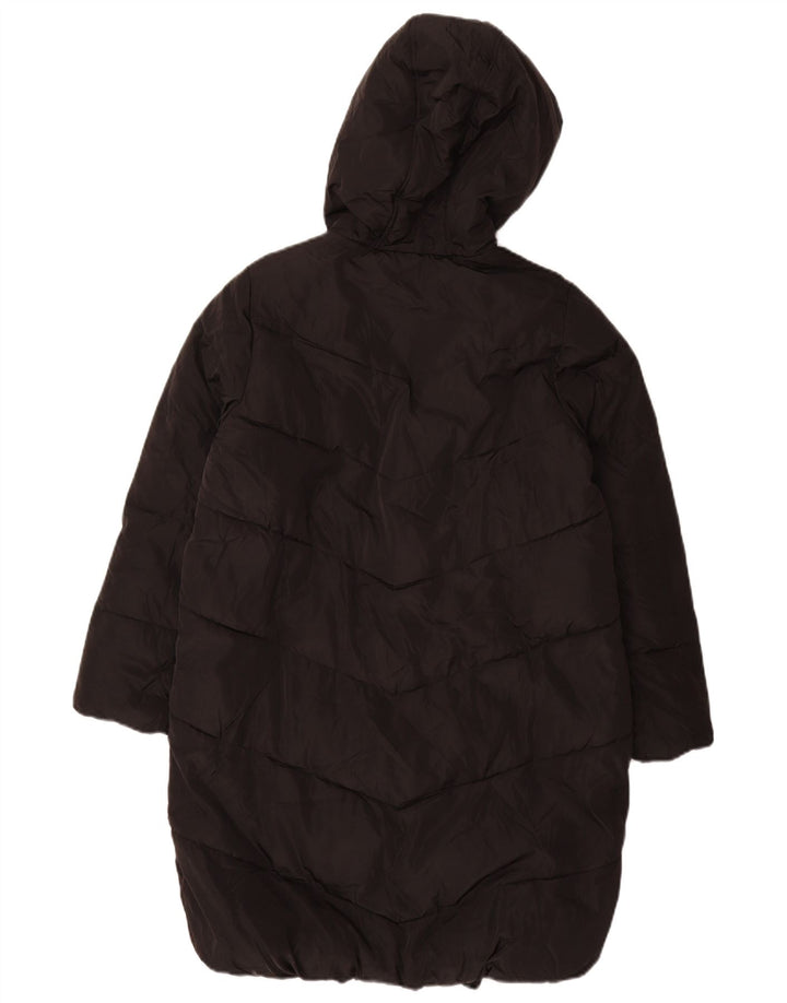 Marks & Spencer Girls Hooded Padded Coat 11-12 Years Black Polyester